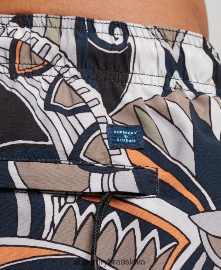 Superdry muži recyklované plavky 6B4ZTR386 oblečenie čierna