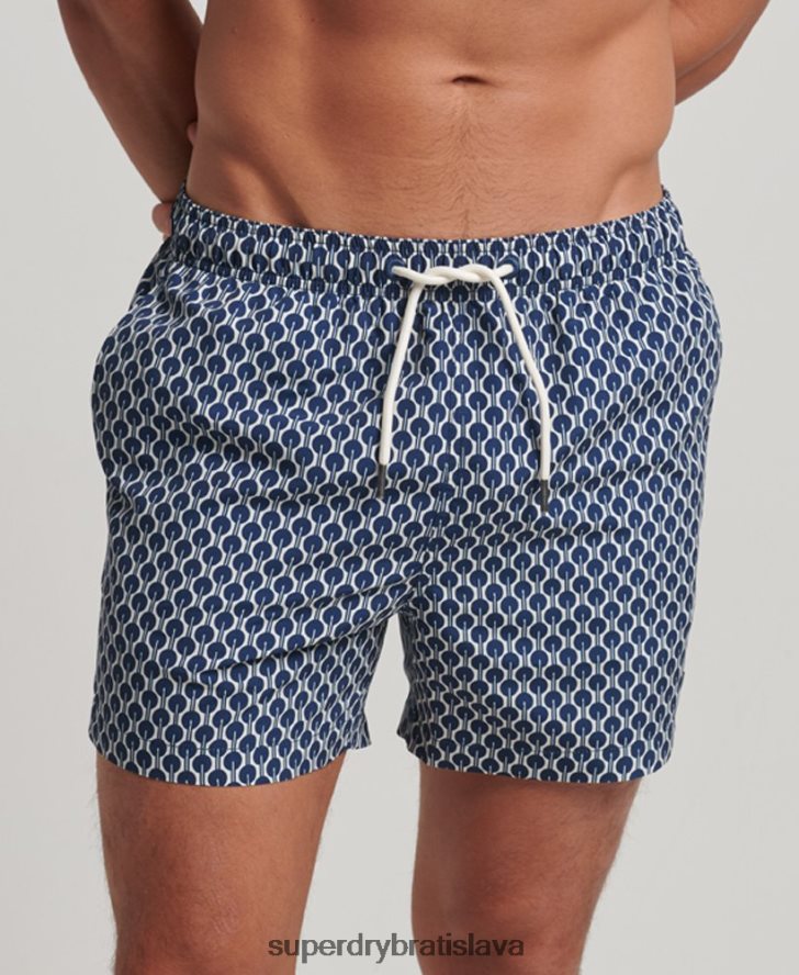 Superdry muži recyklované plavky 6B4ZTR387 oblečenie námorníctvo
