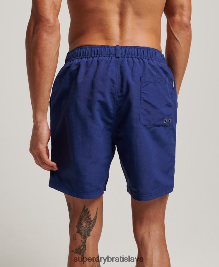 Superdry muži ripstop recyklované plavky 6B4ZTR106 oblečenie Modrá