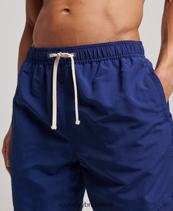 Superdry muži ripstop recyklované plavky 6B4ZTR106 oblečenie Modrá