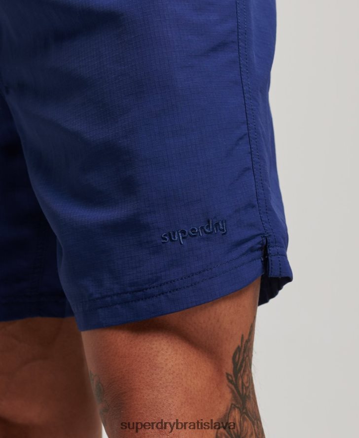 Superdry muži ripstop recyklované plavky 6B4ZTR106 oblečenie Modrá