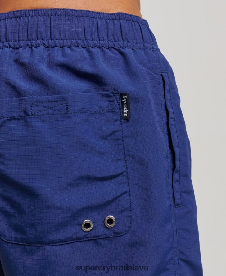 Superdry muži ripstop recyklované plavky 6B4ZTR106 oblečenie Modrá