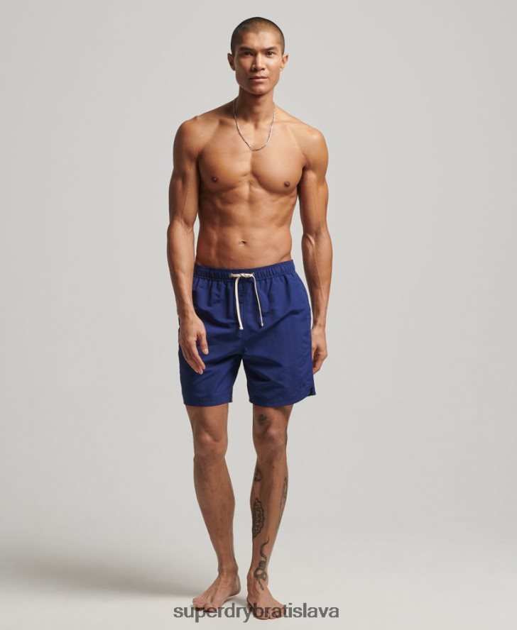 Superdry muži ripstop recyklované plavky 6B4ZTR106 oblečenie Modrá