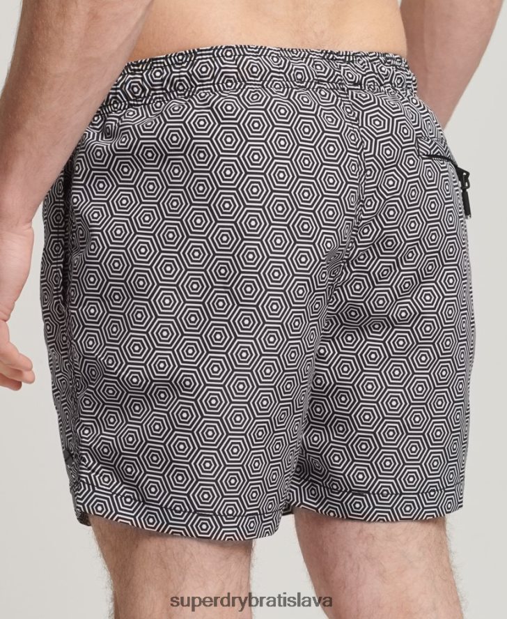 Superdry muži štúdiové plavky 6B4ZTR431 oblečenie tmavošedý
