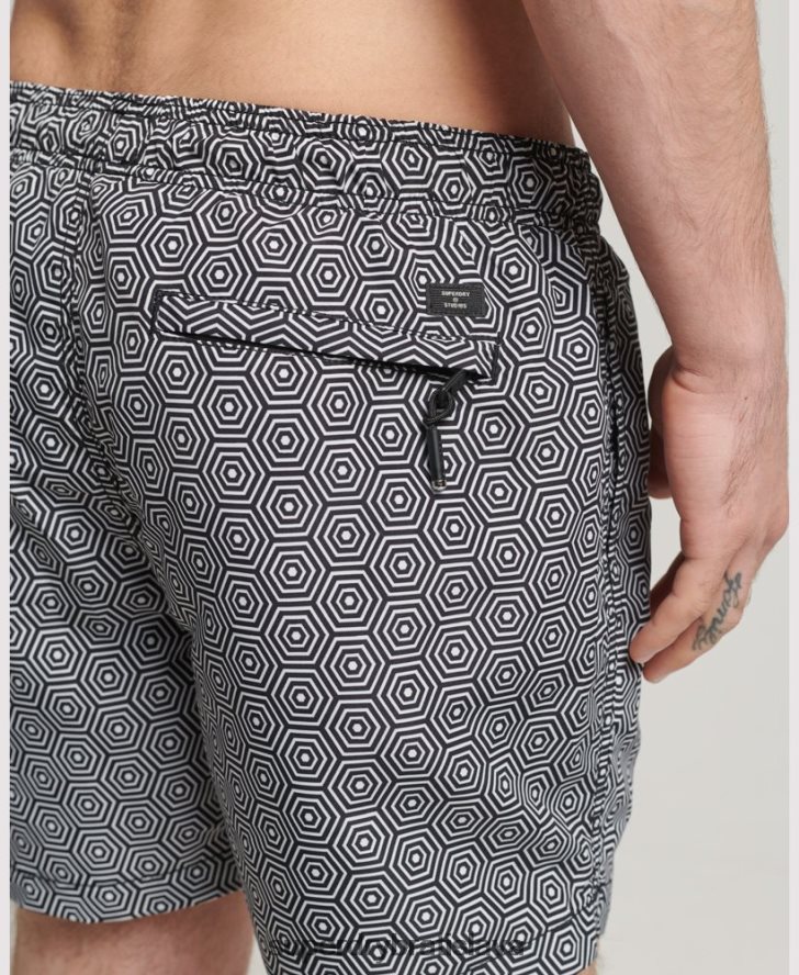 Superdry muži štúdiové plavky 6B4ZTR431 oblečenie tmavošedý