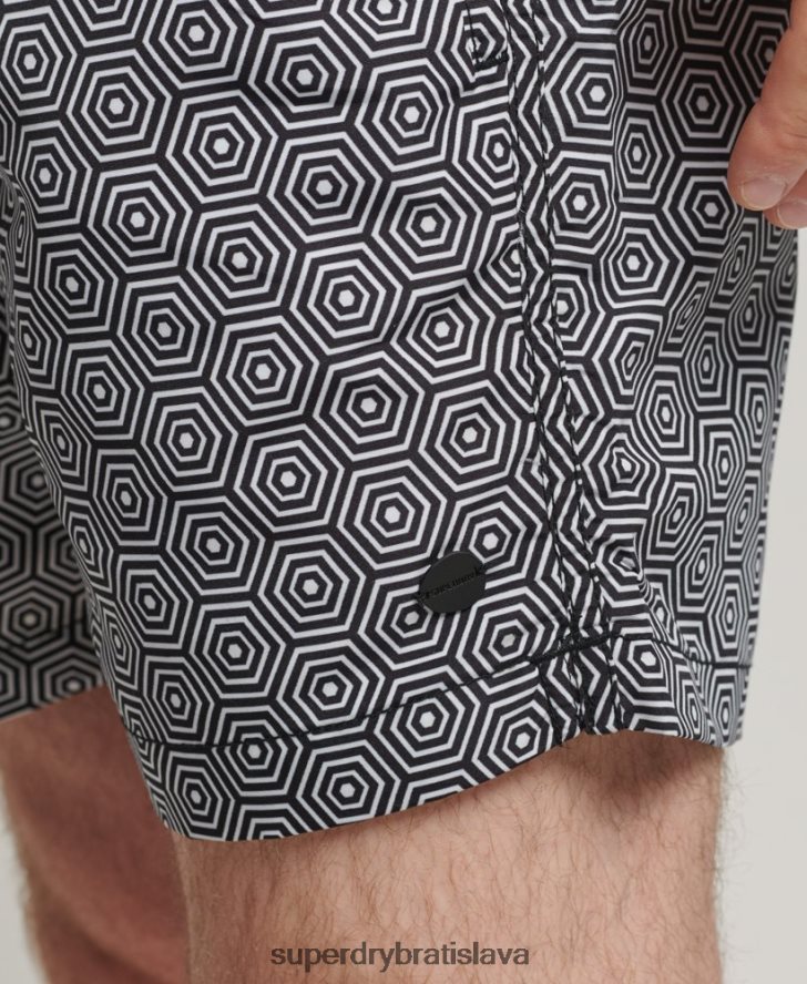 Superdry muži štúdiové plavky 6B4ZTR431 oblečenie tmavošedý