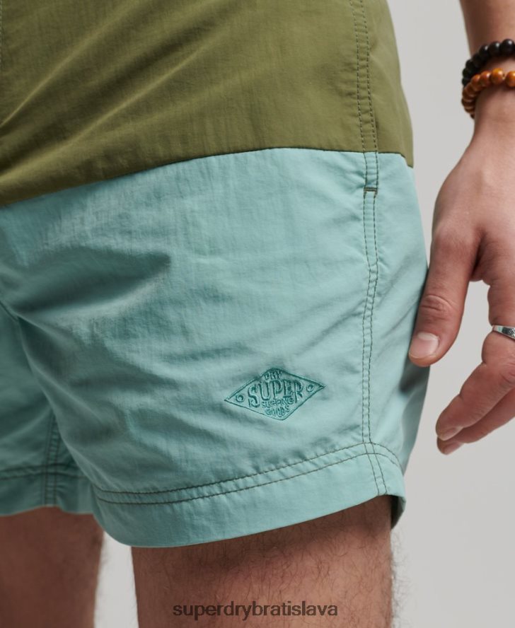 Superdry muži vintage recyklované šortky 6B4ZTR418 oblečenie kaki