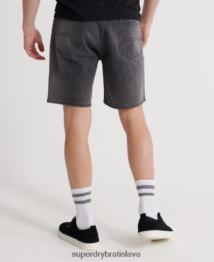 Superdry muži 05 conor zúžené šortky 6B4ZTR370 oblečenie čierna