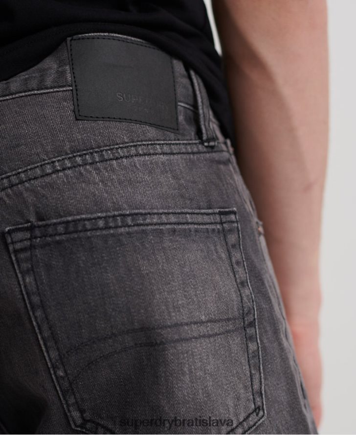 Superdry muži 05 conor zúžené šortky 6B4ZTR370 oblečenie čierna
