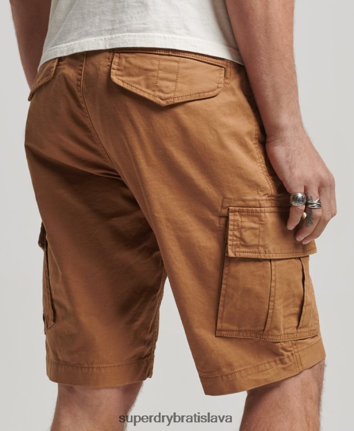 Superdry muži Cargo šortky s jadrom z organickej bavlny 6B4ZTR109 oblečenie hnedá