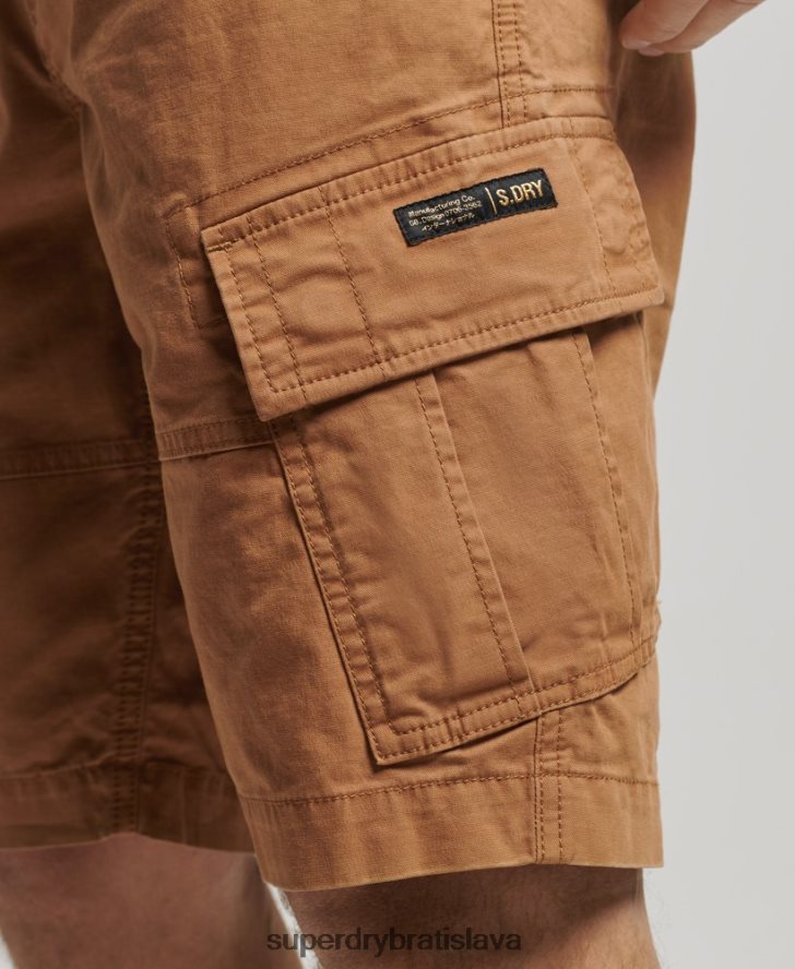 Superdry muži Cargo šortky s jadrom z organickej bavlny 6B4ZTR109 oblečenie hnedá