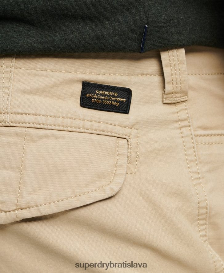Superdry muži Cargo šortky s jadrom z organickej bavlny 6B4ZTR248 oblečenie krém
