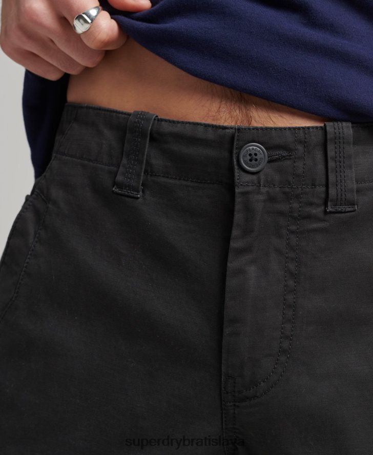 Superdry muži Cargo šortky s jadrom z organickej bavlny 6B4ZTR284 oblečenie čierna