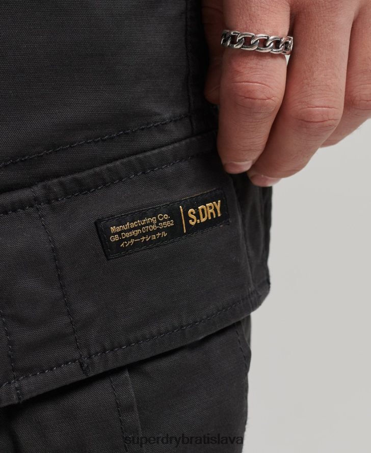 Superdry muži Cargo šortky s jadrom z organickej bavlny 6B4ZTR284 oblečenie čierna