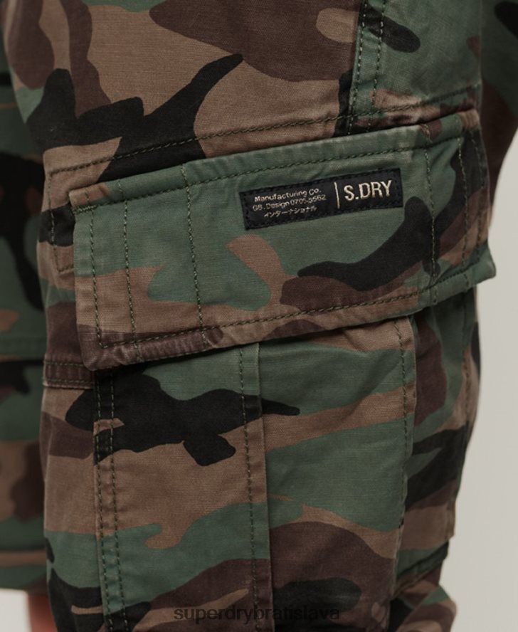 Superdry muži Cargo šortky s jadrom z organickej bavlny 6B4ZTR325 oblečenie zelená