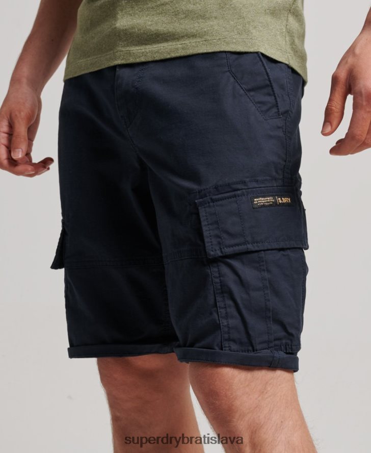 Superdry muži Cargo šortky s jadrom z organickej bavlny 6B4ZTR75 oblečenie námorníctvo
