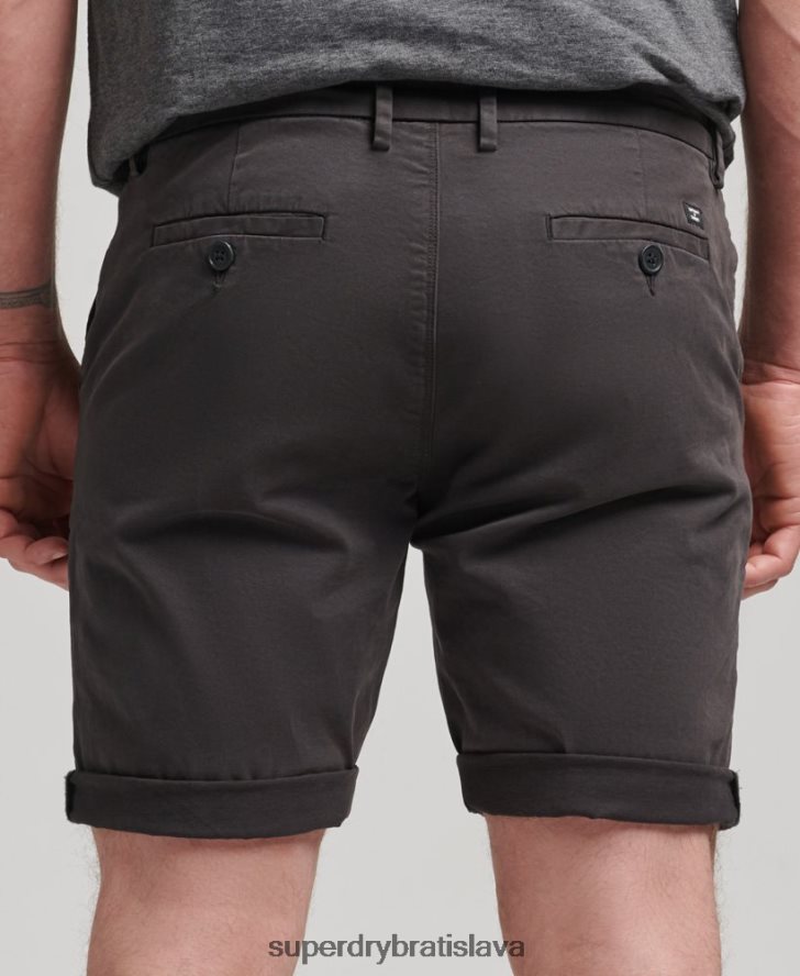 Superdry muži Chino šortky s jadrom z organickej bavlny 6B4ZTR348 oblečenie čierna