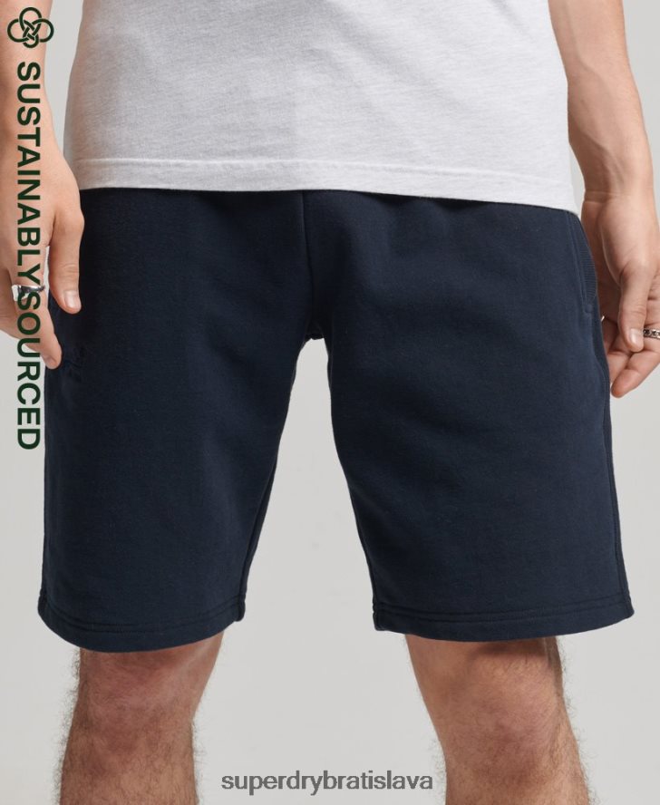 Superdry muži Džersejové šortky s vintage logom z organickej bavlny 6B4ZTR310 oblečenie námorníctvo