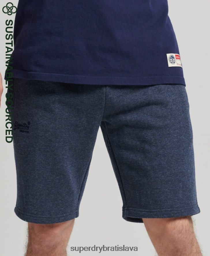 Superdry muži Džersejové šortky s vintage logom z organickej bavlny 6B4ZTR311 oblečenie námorníctvo