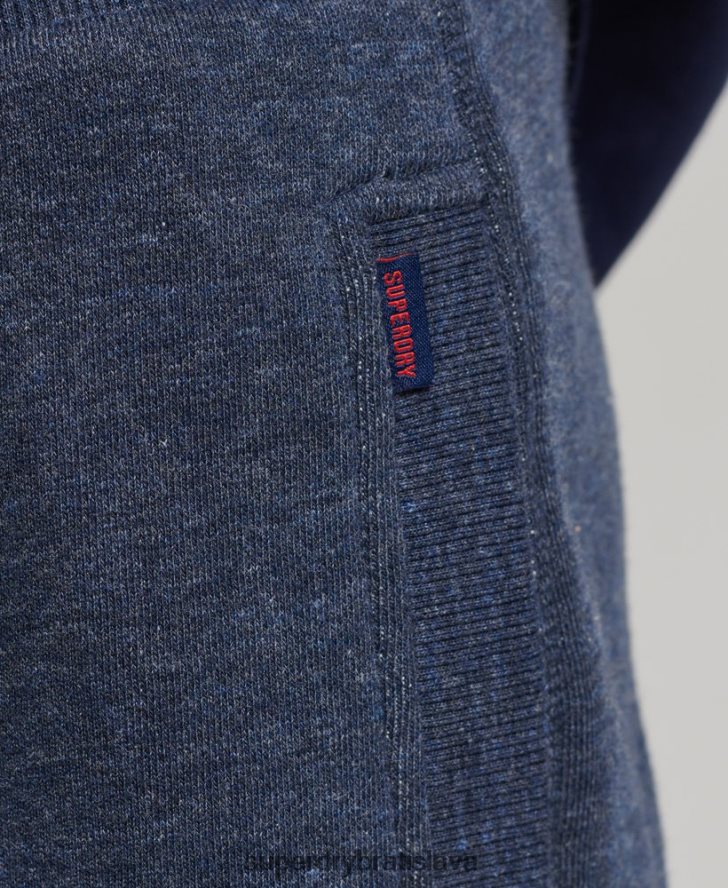 Superdry muži Džersejové šortky s vintage logom z organickej bavlny 6B4ZTR311 oblečenie námorníctvo