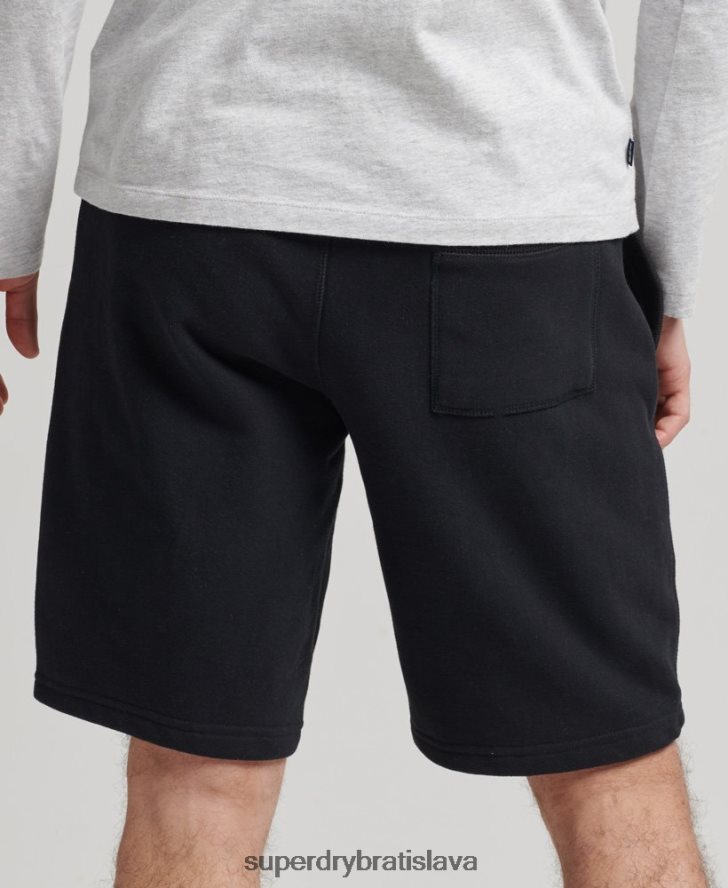 Superdry muži Džersejové šortky s vintage logom z organickej bavlny 6B4ZTR326 oblečenie čierna