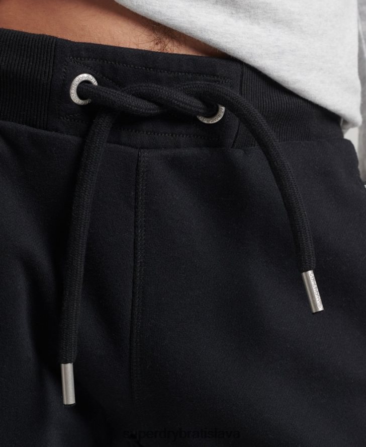 Superdry muži Džersejové šortky s vintage logom z organickej bavlny 6B4ZTR326 oblečenie čierna