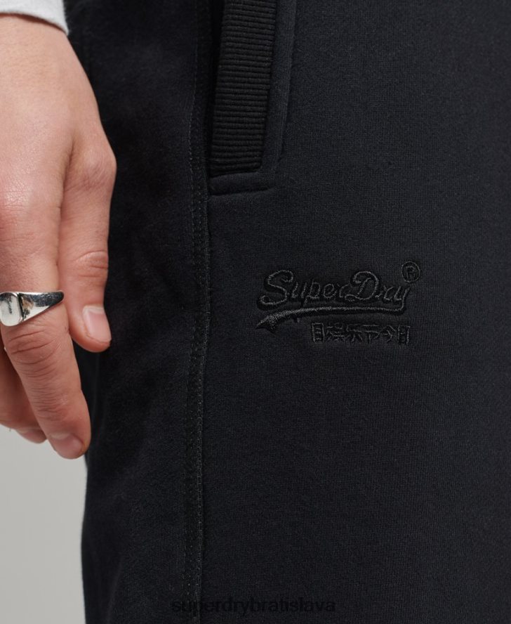 Superdry muži Džersejové šortky s vintage logom z organickej bavlny 6B4ZTR326 oblečenie čierna