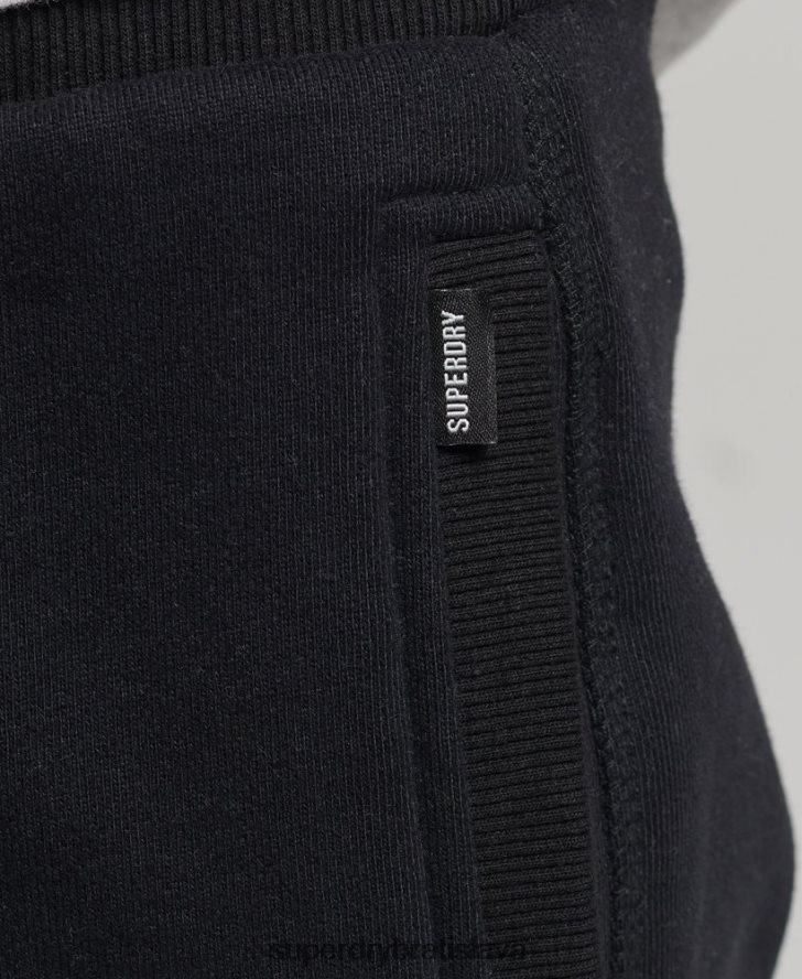 Superdry muži Džersejové šortky s vintage logom z organickej bavlny 6B4ZTR326 oblečenie čierna