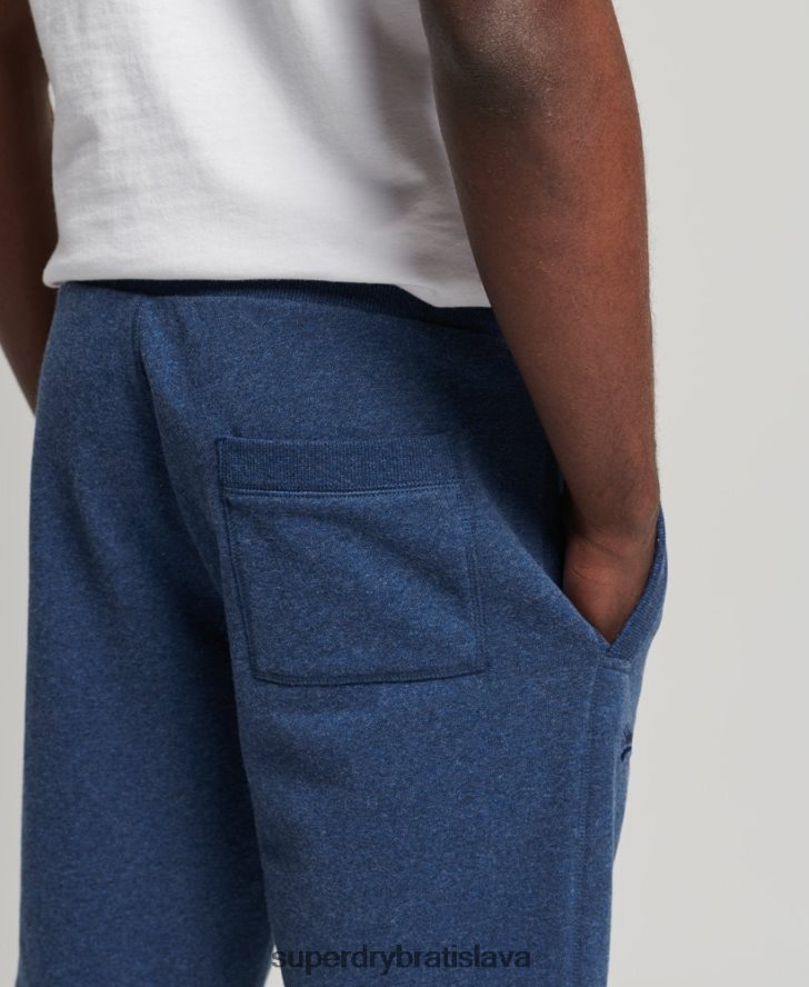 Superdry muži Džersejové šortky s vintage logom z organickej bavlny 6B4ZTR352 oblečenie Modrá
