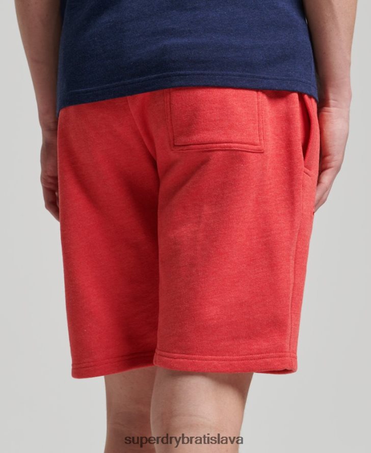Superdry muži Džersejové šortky s vintage logom z organickej bavlny 6B4ZTR361 oblečenie červená