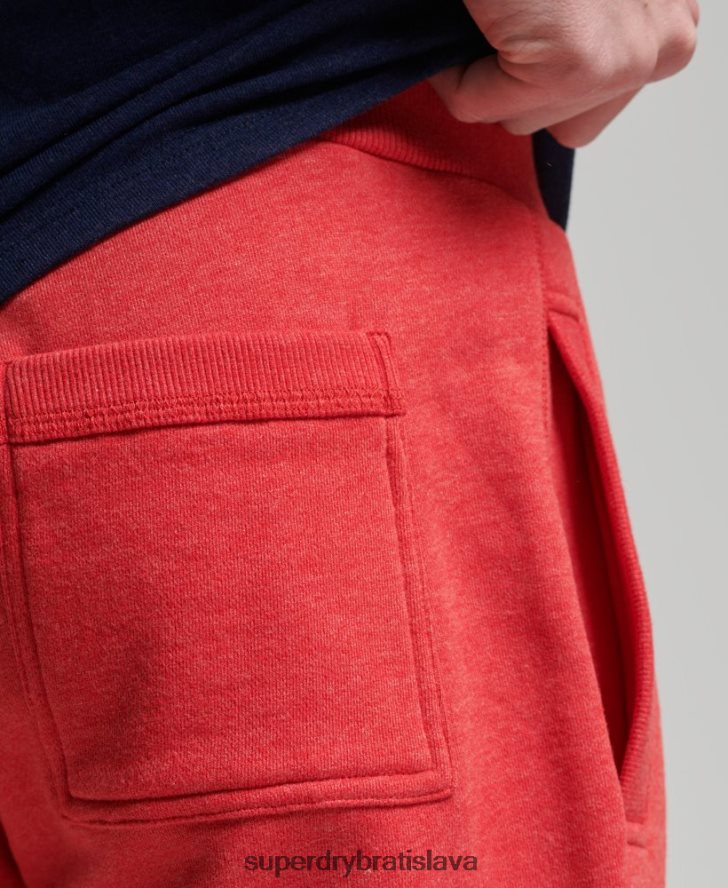 Superdry muži Džersejové šortky s vintage logom z organickej bavlny 6B4ZTR361 oblečenie červená
