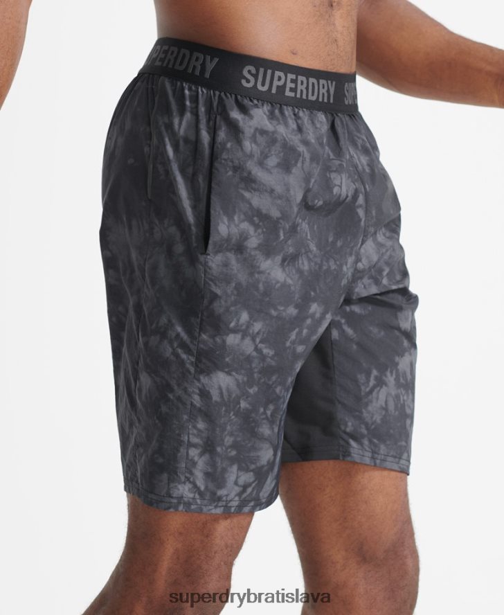 Superdry muži bežecké šortky 6B4ZTR5372 oblečenie čierna