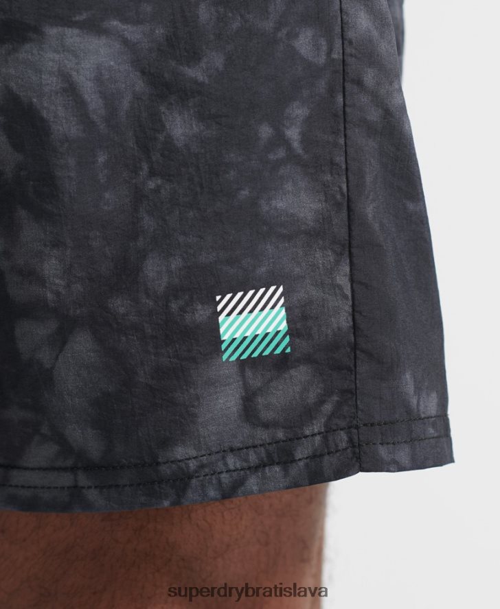 Superdry muži bežecké šortky 6B4ZTR5372 oblečenie čierna