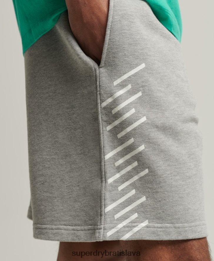 Superdry muži code core športové šortky 6B4ZTR323 oblečenie sivá
