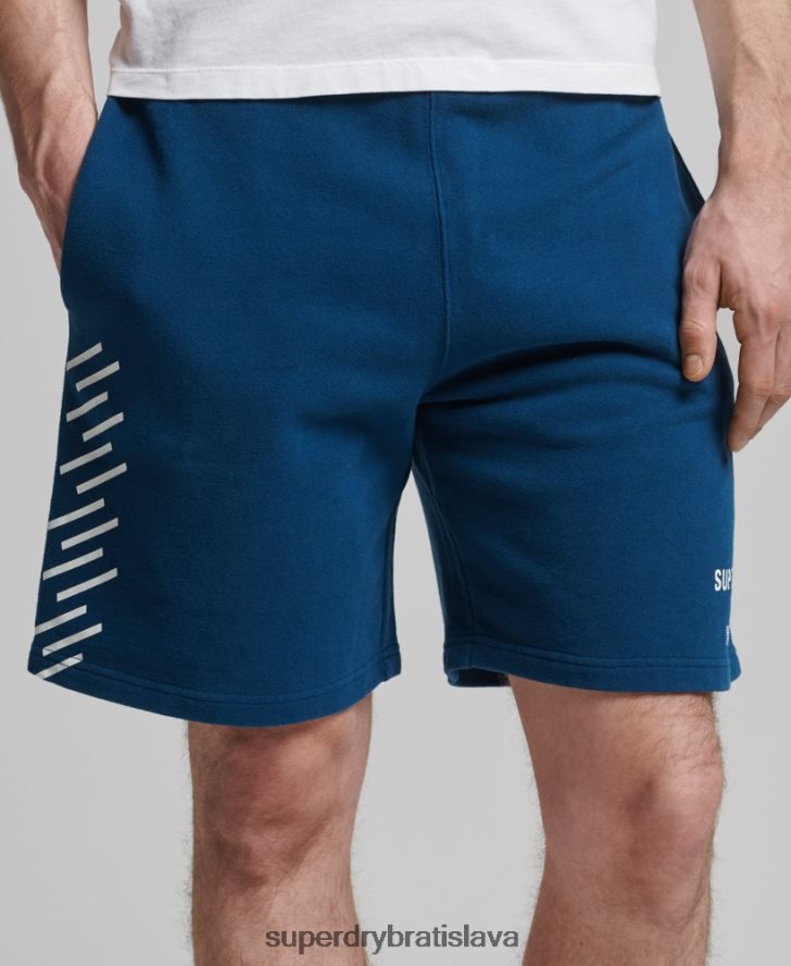 Superdry muži code core športové šortky 6B4ZTR351 oblečenie Modrá