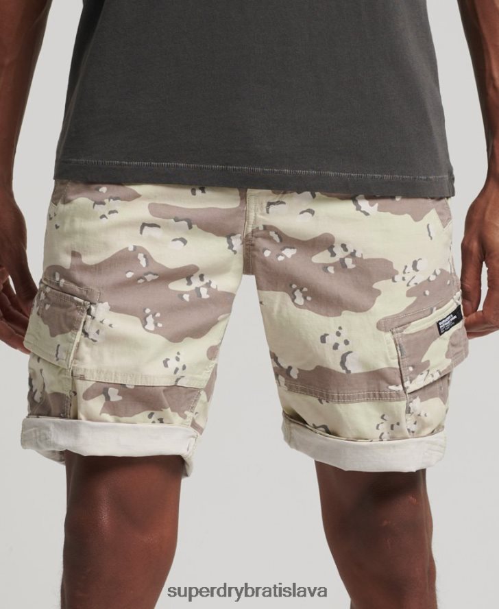 Superdry muži core cargo šortky 6B4ZTR353 oblečenie kaki