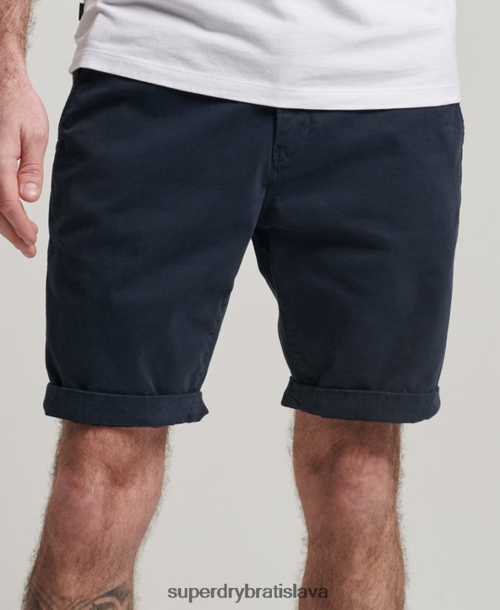 Superdry muži core chino šortky 6B4ZTR247 oblečenie námorníctvo