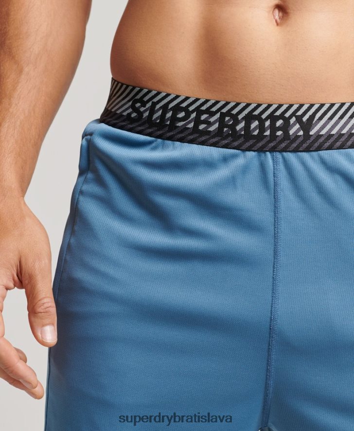 Superdry muži core uvoľnené šortky 6B4ZTR298 oblečenie Modrá
