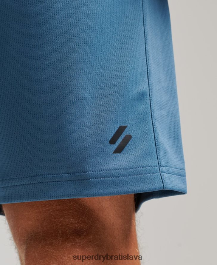 Superdry muži core uvoľnené šortky 6B4ZTR298 oblečenie Modrá