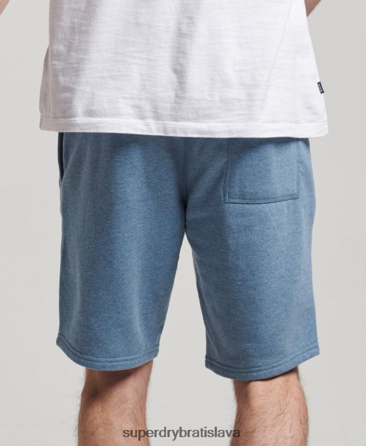 Superdry muži džersejové šortky s vyšívaným vintage logom 6B4ZTR320 oblečenie svetlo modrá