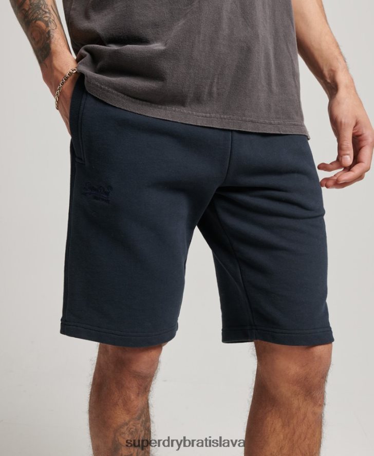 Superdry muži džersejové šortky s vyšívaným vintage logom 6B4ZTR324 oblečenie námorníctvo