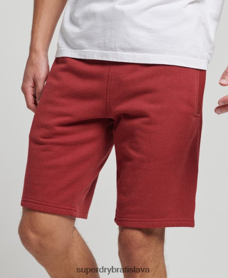 Superdry muži džersejové šortky s vyšívaným vintage logom 6B4ZTR339 oblečenie červená