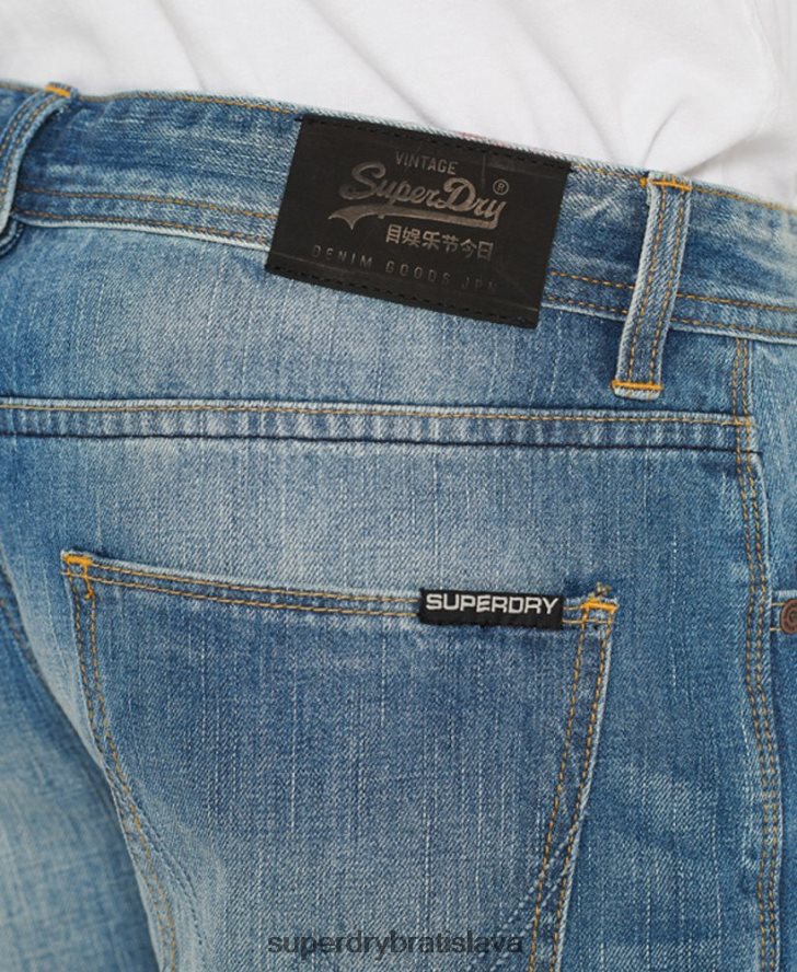 Superdry muži dôstojnícke tenké šortky 6B4ZTR384 oblečenie džínsy