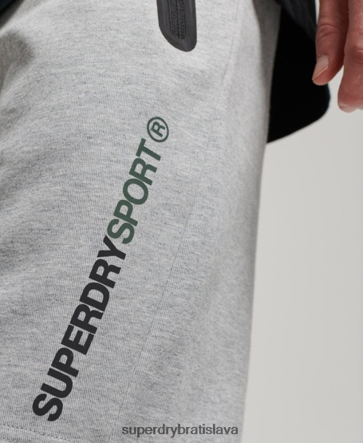Superdry muži gymtech šortky 6B4ZTR283 oblečenie sivá