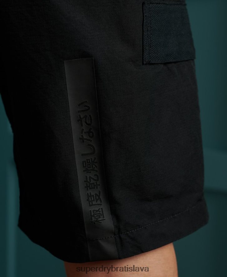 Superdry muži úžitkové nákladné šortky 6B4ZTR382 oblečenie čierna