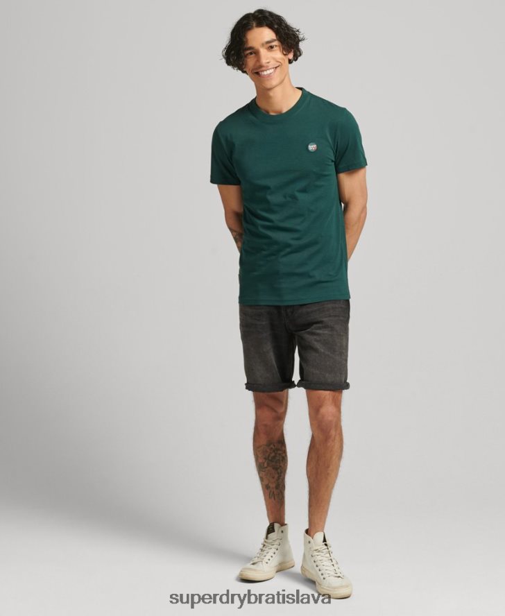 Superdry muži organická bavlna vintage rovné krátke 6B4ZTR280 oblečenie čierna