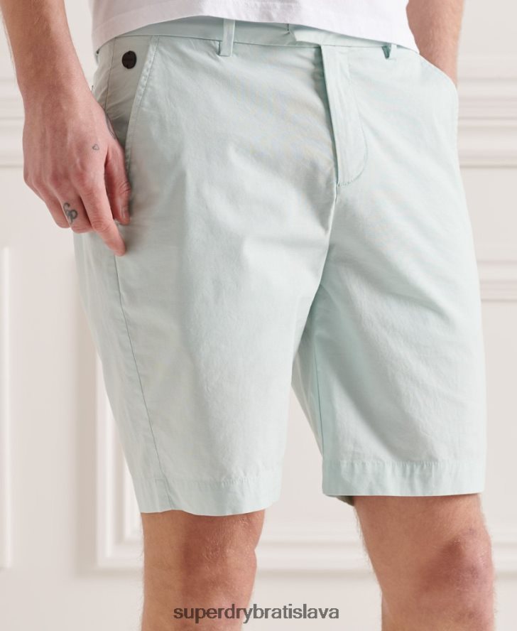 Superdry muži papierové chino šortky 6B4ZTR6494 oblečenie svetlo modrá