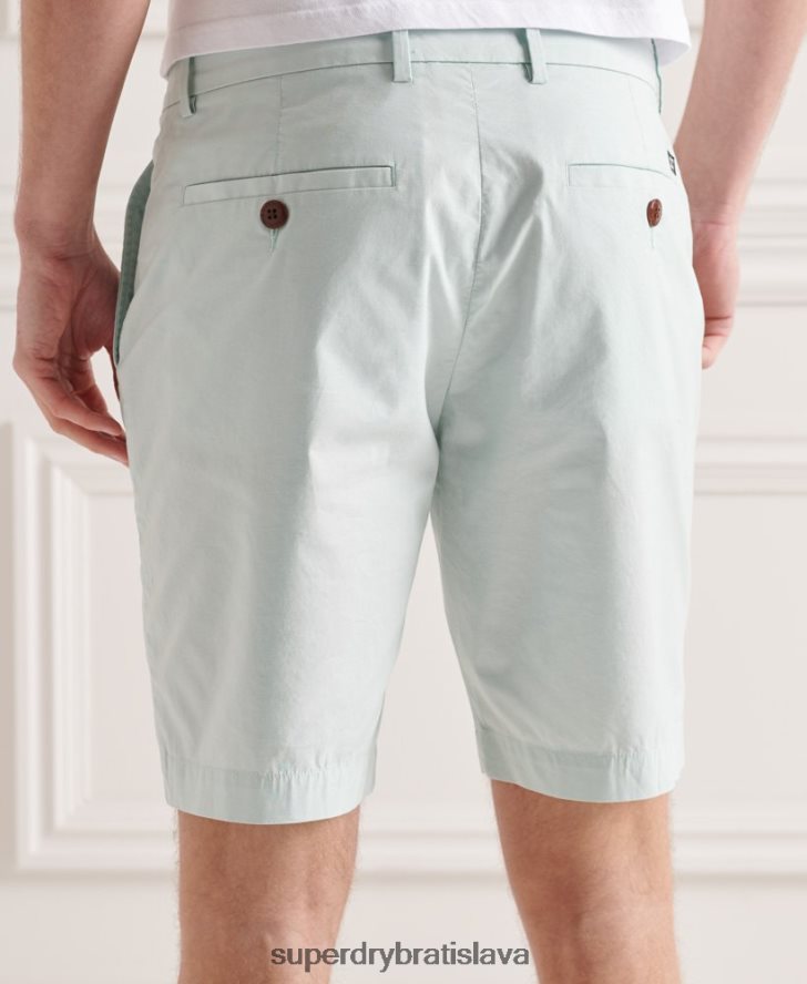 Superdry muži papierové chino šortky 6B4ZTR6494 oblečenie svetlo modrá