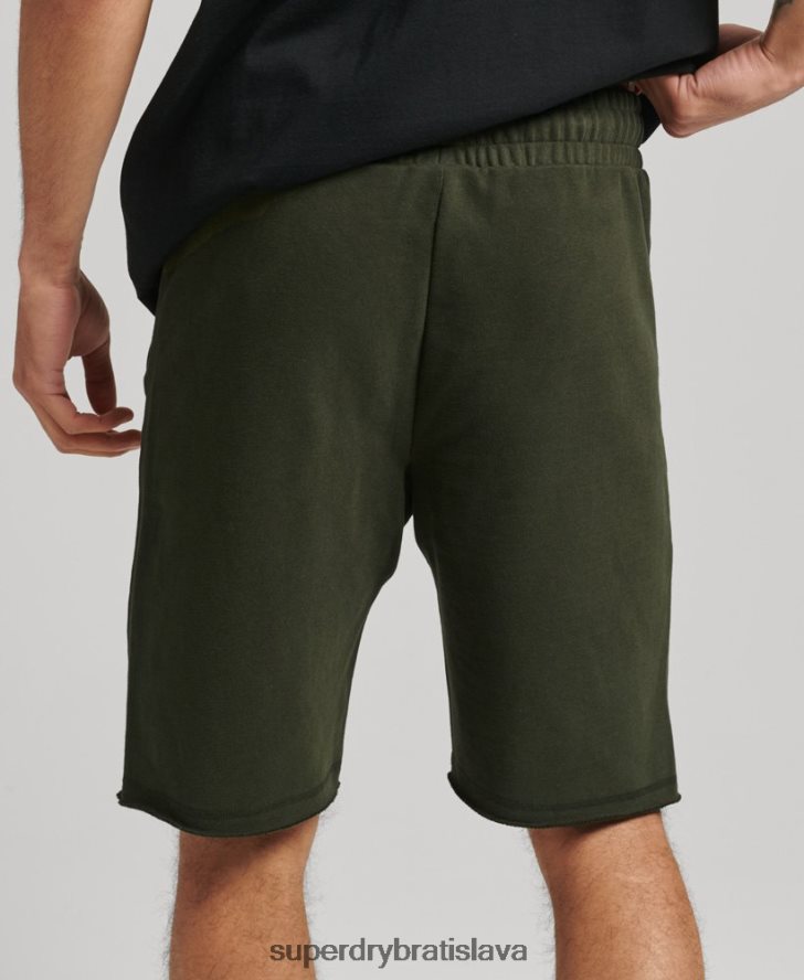 Superdry muži športové šortky code core 6B4ZTR359 oblečenie kaki