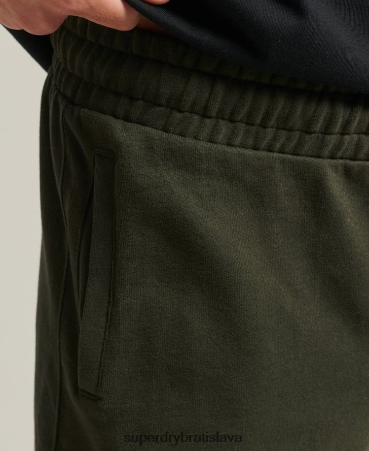 Superdry muži športové šortky code core 6B4ZTR359 oblečenie kaki